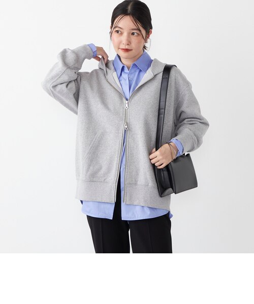 シップス SHIPS *〈手洗い可能〉ダンボール ジップ フーディ