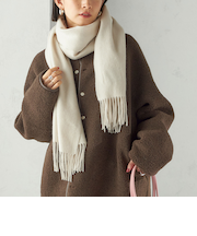 《予約》ウール カシミヤ ウォッシャブル ストール