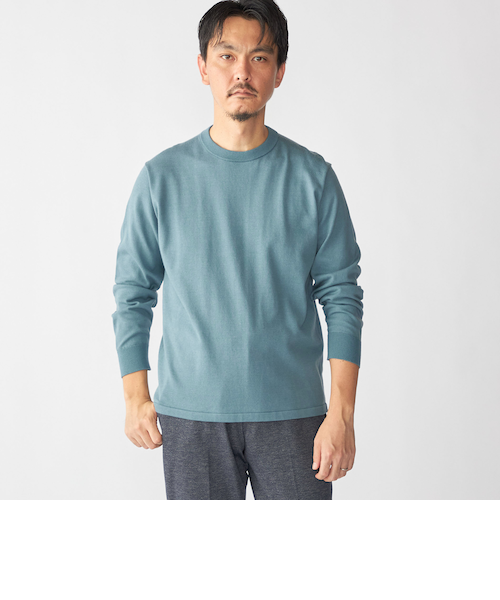 SHIPS:〈洗濯機可能〉コットン ウール TEXBRID(R) クルーネック