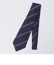 Errico Formicola: シルク ジャカード ダブルストライプ ネクタイ