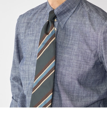 Holliday＆Brown: シルク レジメンタル ネクタイ