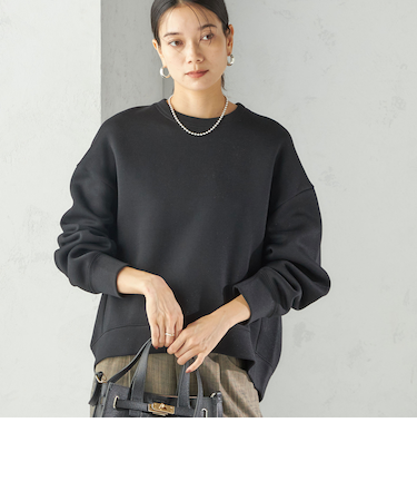 〈手洗い可能〉ラメ ダンボール カットソー