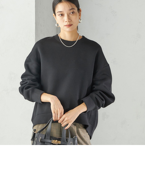 〈手洗い可能〉ラメ ダンボール カットソー