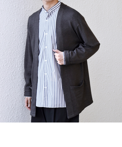 crepuscule×ships ノーボタンカーディガン SHIPS any:〈手洗い可能〉マシュマロ タッチ ニット ノーボタン