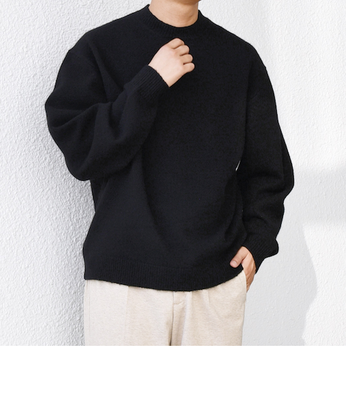 SHIPS any: French Merino ウール クルーネック ニット◇