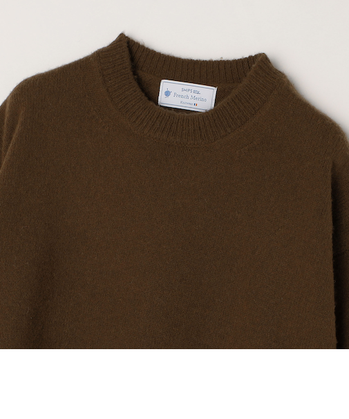 SHIPS any: French Merino ウール クルーネック ニット◇