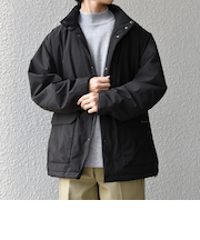 SHIPS any:〈撥水/防風等〉多機能 中綿 2トーン スタンド ブルゾン 25AW◆