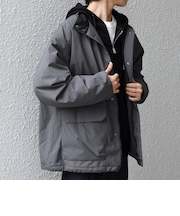 SHIPS any:〈撥水/防風等〉多機能 中綿 2トーン スタンド ブルゾン 25AW◆