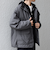 SHIPS any:〈撥水/防風等〉多機能 中綿 2トーン スタンド ブルゾン 25AW◆