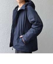 SHIPS any:〈撥水/防風等〉多機能 ダウン フード ブルゾン 25AW◆