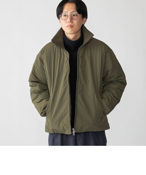 【WEB限定】SHIPS: THERMOLITE(R) パデッド リブ ジャケット