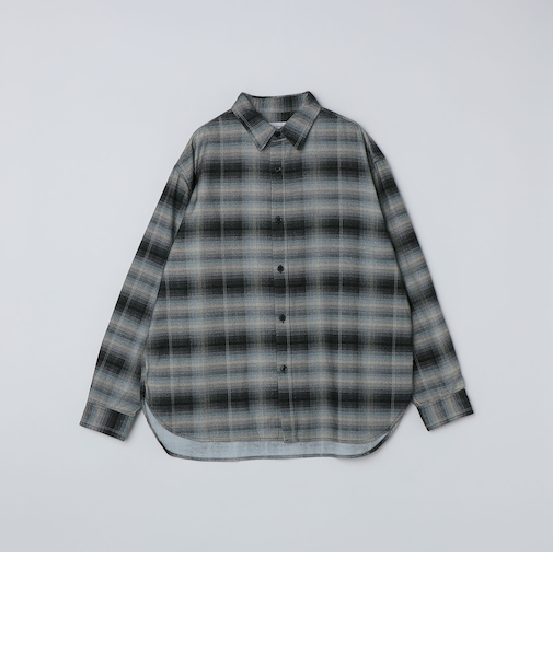 City Ambient Products: 〈洗濯機可能〉レギュラー プリント フランネル チェック シャツ