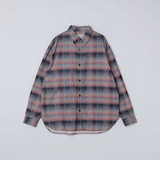 City Ambient Products: 〈洗濯機可能〉レギュラー プリント フランネル チェック シャツ