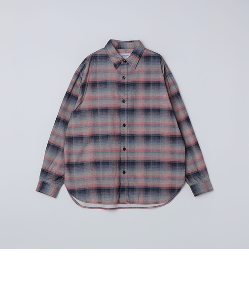 City Ambient Products: 〈洗濯機可能〉レギュラー プリント フランネル チェック シャツ