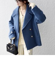 【WEB限定】カシミヤ ミックス テーラード ショート Pコート