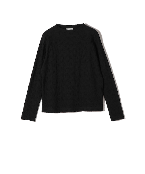 assiette:〈手洗い可能〉シャーリング レース プルオーバー