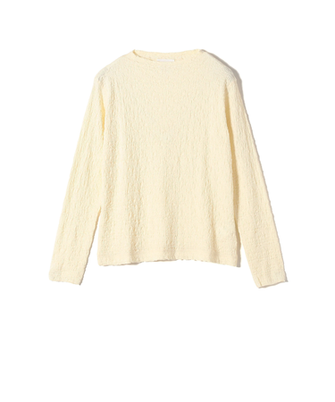 assiette:〈手洗い可能〉シャーリング レース プルオーバー