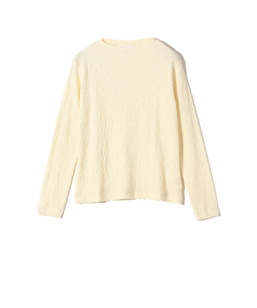 assiette:〈手洗い可能〉シャーリング レース プルオーバー