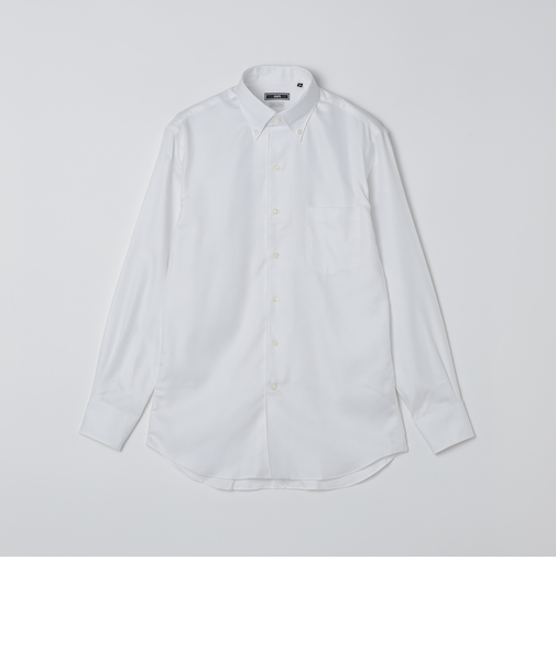 SHIPS: イージーアイロン イタリアン ボタンダウン ヘリンボーン シャツ