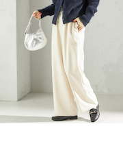 〈手洗い可能〉スラブ ツイル イージー スラックス パンツ