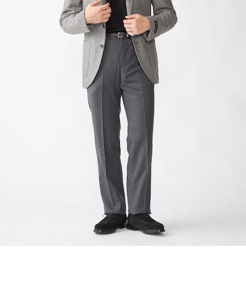 PT TORINO: CITY FIT ウール ライト フランネル スラックス