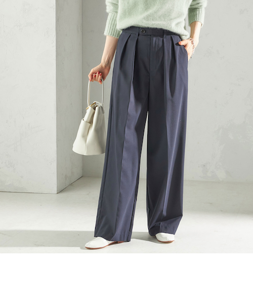 ユリウス 7 日本製 ジャガードストレッチ タックアップ ラッピングパンツ ユリウス 7 日本製 ジャガードストレッチ タックアップ