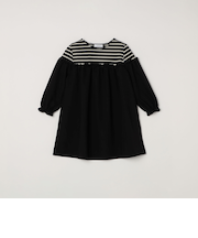 SHIPS any:〈洗濯機可能〉ボーダー/ソリッド 切り替え ワンピース<KIDS>