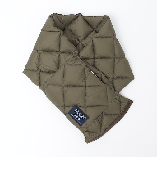 【SHIPS別注】TAION: 〈手洗い可能〉キルティング ダウン マフラー