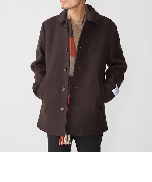 SC: スーパー140'S 100%WOOL メルトン ダブル ピーコート｜シップスの