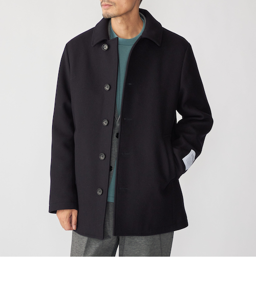 SC: スーパー140'S 100%WOOL メルトン ダブル ピーコート｜シップスの