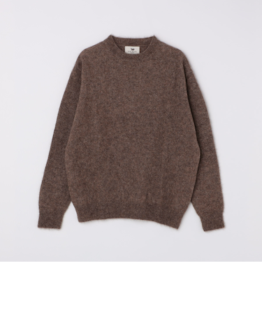 SHIPS: 5ゲージ ヤク ブレンド クルーネック ニット