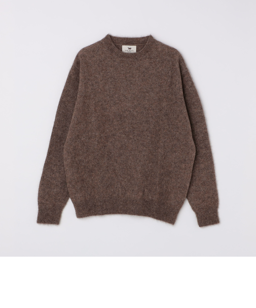 SHIPS: 5ゲージ ヤク ブレンド クルーネック ニット