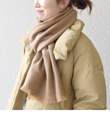 SHIPS any: サープラスヤーン ウール カシミヤ ストール◇