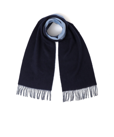 SHIPS any: サープラスヤーン ウール カシミヤ リバーシブル ソリッド マフラー◇