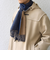 SHIPS any: サープラスヤーン ウール カシミヤ リバーシブル パネル マフラー◇