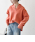 《予約》SHIPS any:〈手洗い可能〉スキッパー デザイン プルオーバー ニット