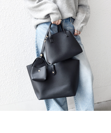 SHIPS any: マルチウェイ ショルダー インバッグ付 A4 トート バッグ