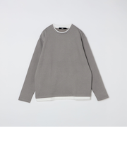 《一部追加予約》SHIPS Colors:リンクス フェイクレイヤード ロンT◆