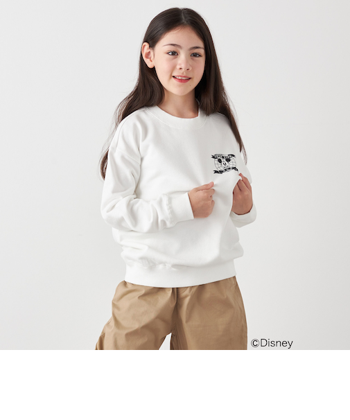 SHIPS any: /ミッキーマウス/ ワンポイント スウェット <KIDS>