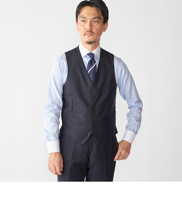 SHIPS: 御幸毛織 ファブリック FOUR SEASONS ソリッド ベスト