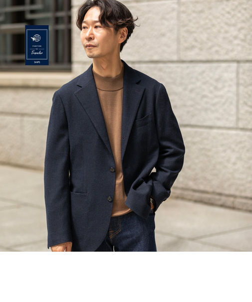 SHIPS:〈FUNCTION〉〈セットアップ対応〉ホームスパン ジャケット