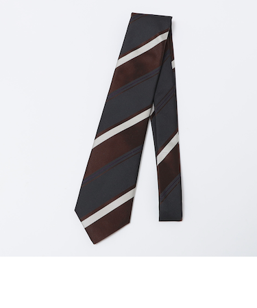 SHIPS: シルク ツイル サテン ストライプ ネクタイ