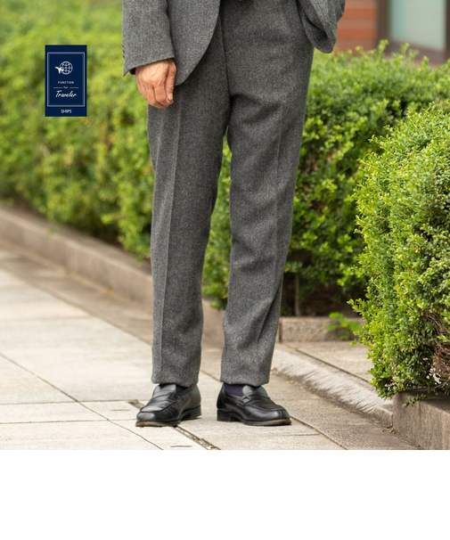 SHIPS:〈FUNCTION〉〈セットアップ対応〉ホームスパン スラックス