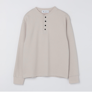 City Ambient Products: ダブルフェイス カノコ ヘンリーネック カットソー