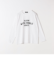 SHIPS Colors:〈洗濯機可能〉フロッキー プリント ロゴTシャツ（ロンT）