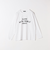 SHIPS Colors:〈洗濯機可能〉フロッキー プリント ロゴTシャツ（ロンT）