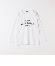 SHIPS Colors:〈洗濯機可能〉フロッキー プリント ロゴTシャツ（ロンT）