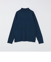 SHIPS Colors:〈吸湿発熱〉Solist(R) Heat 14ゲージ モックネック ニット