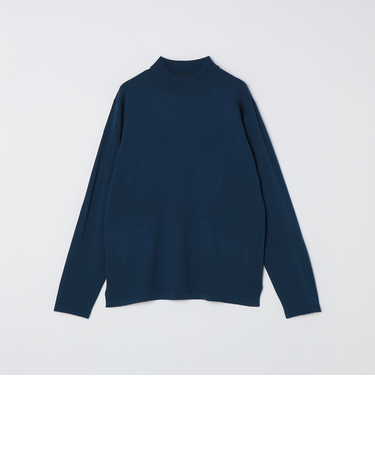 SHIPS Colors:〈吸湿発熱〉Solist(R) Heat 14ゲージ モックネック ニット