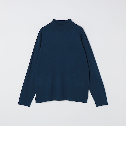 SHIPS Colors:〈吸湿発熱〉Solist(R) Heat 14ゲージ モックネック ニット